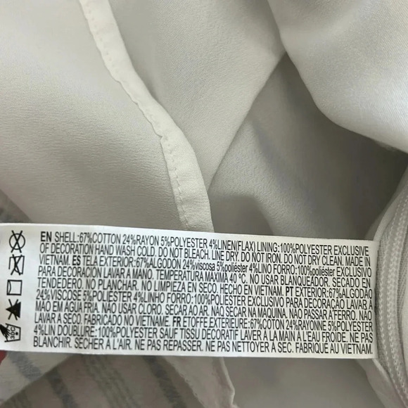 Forever 21 striped skirt size XS mini skirt blue white - Picture 8 of 8